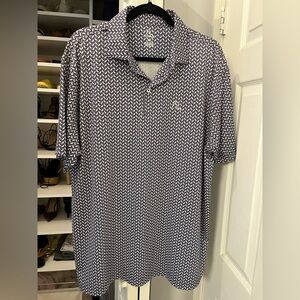 Rhoback Dog With Tennis Ball Printed Golf Polo